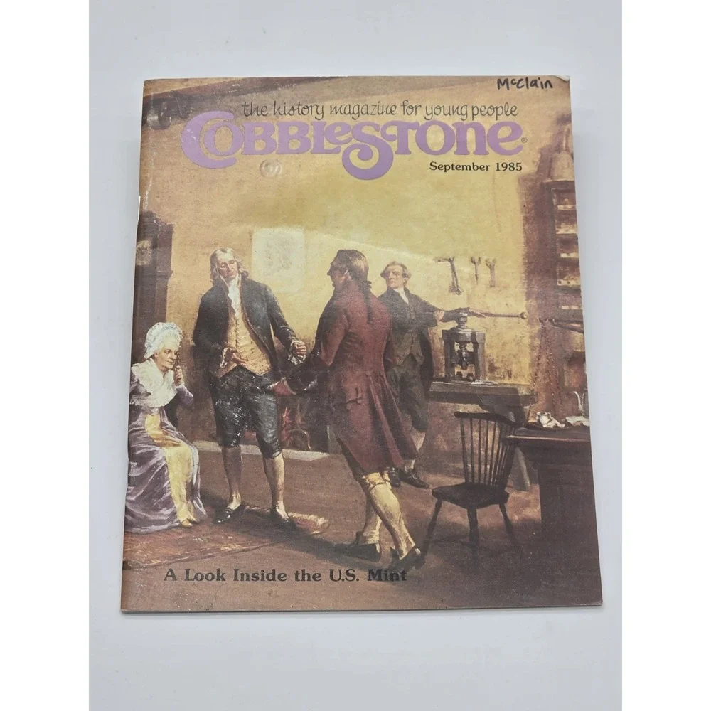 Vintage Cobblestone Magazine Sept 1985 Numismatics Coin Collecting US Mint